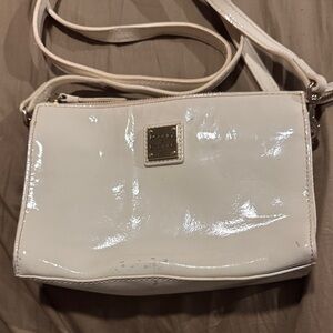 Dooney & Bourke Shiny Cream Crossbody Bag